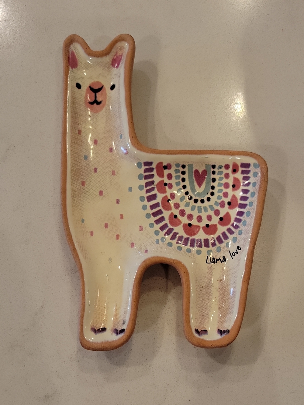 Llama Love Clay Trinket Dish